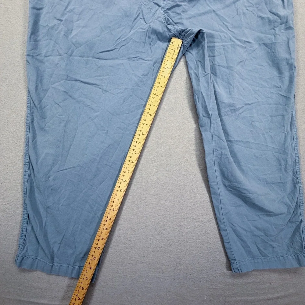 Sonoma Womens Pants Relaxed Light Blue Drawstring Elastic Waist 2X